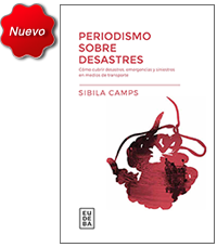 Tapa del Libro "Periodismo sobre desastres"